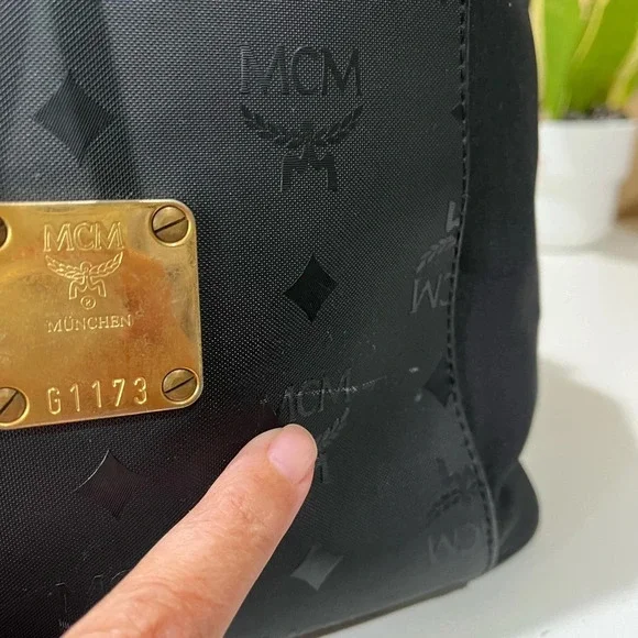 MCM Black Drawstring Bag - Picture 11 of 16